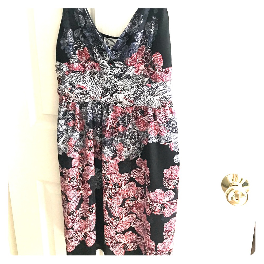 SZ L, pretty summer dress with adjustable straps